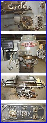 Kearney & Trecker Milwaukee 2D Vertical Rotary-Head Mill Auto-Feed Quill VIDEO