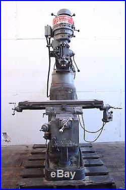 Kondia model G 9x42 milling machine With powerfeed, 1 shot lube, Bridgeport R-8
