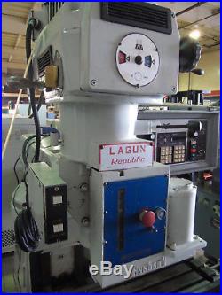 LAGUN FTV-1 VERTICAL CNC KNEE MILL with BANDIT Control, 42x9 Table, Tool Holders