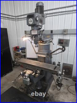 LAGUN FTV-2 Manual Vertical Knee Milling Machine with DRO & Powerfeed
