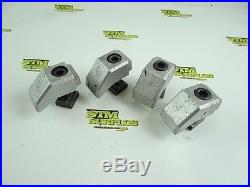 LOT OF 4 LOW PROFILE ALUMINUM MACHINISTS MILLING T SLOT CLAMPS