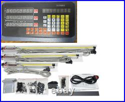 Linear Scale Digital Readout 2/3 Axis DRO Display Kit for Bridgeport Mill Lathe