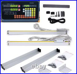 Linear Scale Digital Readout 2/3 Axis DRO Display Kit for Bridgeport Mill Lathe