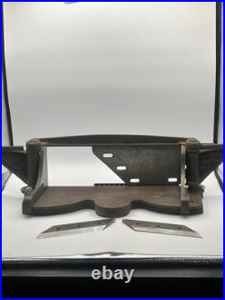 Lion Machine Company Universal Cutter No. 4 Made In 1900 Bridgeport CT 2 Blades