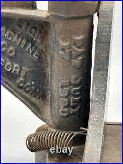 Lion Machine Company Universal Cutter No. 4 Made In 1900 Bridgeport CT 2 Blades