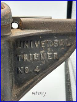 Lion Machine Company Universal Cutter No. 4 Made In 1900 Bridgeport CT 2 Blades