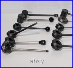 Lot of 11 assorted mill milling machine assembly quill feed handles & components
