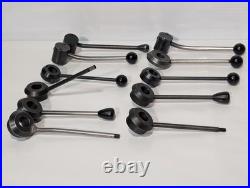 Lot of 11 assorted mill milling machine assembly quill feed handles & components