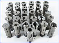 Lot of 31 4C Machine Collets 1/15 to 3/4 Dia