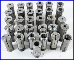 Lot of 31 4C Machine Collets 1/15 to 3/4 Dia