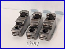 Lot of 3 Hard Chuck Step Jaw Set Hardened Reversible Machining Lathe Assembly Lot of 3 Hard Chuck Step Jaw Set Hardened Reversible Machining Lathe Assembly