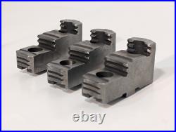 Lot of 3 Hard Chuck Step Jaw Set Hardened Reversible Machining Lathe Assembly Lot of 3 Hard Chuck Step Jaw Set Hardened Reversible Machining Lathe Assembly