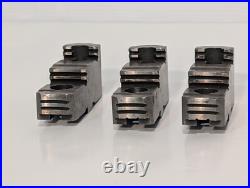Lot of 3 Hard Chuck Step Jaw Set Hardened Reversible Machining Lathe Assembly Lot of 3 Hard Chuck Step Jaw Set Hardened Reversible Machining Lathe Assembly
