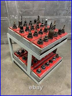 Lot of 48 CAT 40 EndMill Tool Holders CNC Fadal Haas VF2 VF3 Mill Lista Cabinet