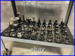 Lot of 90 CAT40 Tool Holders for Fadal CNC Vertical Machining Center With Cart