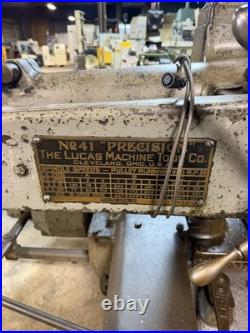 Lucas No 41 Horizontal Boring Mill 48x34x8' In Good Working Condition. Can Ship