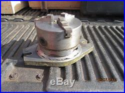 MACHINIST LATHE 5 3 Jaw Lathe Chuck on Indexing Rotary Base for Mill 1 3/16 BR