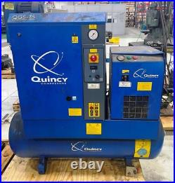 MAKE OFFER 7.5 HP Quincy #QGS-7.5 Rotary Screw Air Compressor