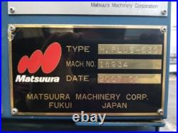 MATSUURA H-PLUS-630 CNC HMC 2007 7 Pallet Pool