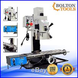 METALWORKING MILLING MACHINE 27 1/2 x 7 VARIABLE SPEED MILL DRILL POWER FEED