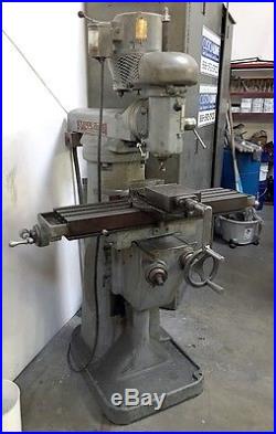 MILLRITE 7 x 27 MULTIPLE SPEED VERTICAL MILLING MACHINE #MV WITH VISE