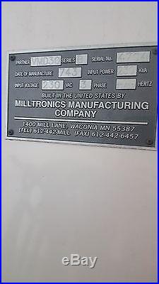 Milltronics Vmd30 Cnc Vertical Machining Center See Video Below