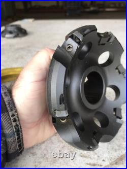 MITSUBISHI INDEXABLE FACE MILL 5-1/2 OD 1-1/2 ID LSE445R0506E Nice