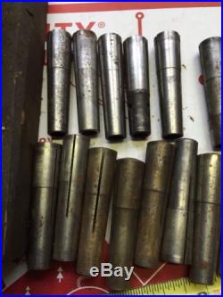 Machinist tools, 2MT collets, atlas clausing milling machine