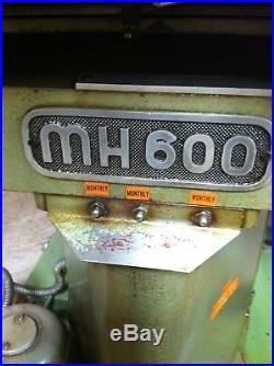 Maho MH 600 Universal Milling Machine Horizontal and Vertical Milling