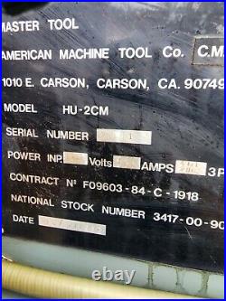 Mastertool American Made Hu 2cm Vertical/horizontal Milling Machine