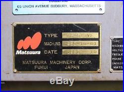 Matsuura MC-510VF CNC Vertical Machining Center