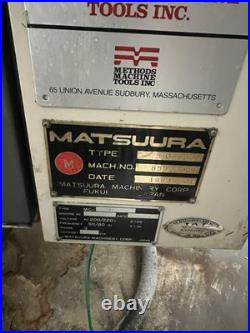 Matsuura mc 800v Cnc Mill (Closed Down Shop) Tools/tips