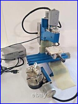 Maxnc 10 CNC Ready Mini Mill Milling Machine With 4th Axis and Power Supply