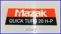 Mazak CNC Lathe Quick Turn 20HP Good working condition