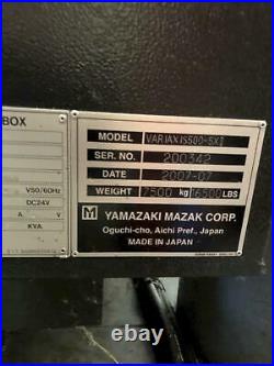 Mazak Variaxis 500-5X II 5-Axis CNC Vertical Machining Center, Matrix Control, 2