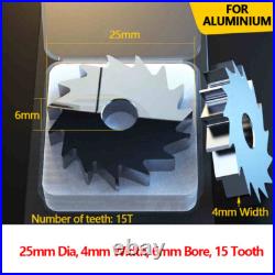 Metric Solid Carbide Slitting Saw 25mm Dia 6mm Bore 0.2-4mm Width Milling Cutter