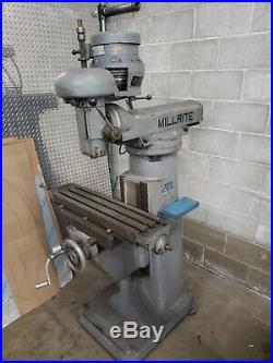 MillRite Milling machine by Burke Machine Tool. Machine in very good condition