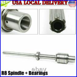 Mill Machine Parts R8 Spindle + Bearings Assembly for 3#4# Milling Machine