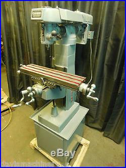 Milling Machine Clausing Model 8520 Vertical Mill 6 x 24 Table, Rare Find Nice