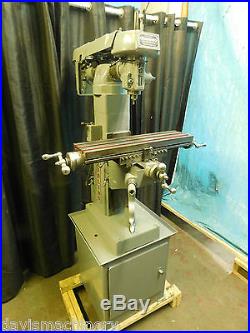 Milling Machine Clausing Model 8520 Vertical Mill 6 x 24 Table, Rare Find Nice