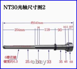 Milling Machine NT30 Shaft Spindle + 6207 Bearing Vertical Mill Part 1Set Milling Machine NT30 Shaft Spindle + 6207 Bearing Vertical Mill Part 1Set