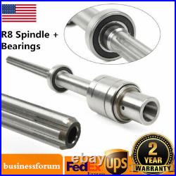 Milling Machine Parts R8 Spindle with Bearings Assembly 1 SET USA
