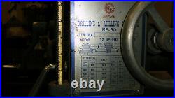 Milling Machine Rf-30 Rong Fu Rutland Enco Bench Top MILL Made In Taiwan R8