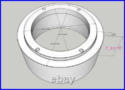 Milling Machine Riser Block 4 for Bridgeport-Type Knee MIlls 4inch