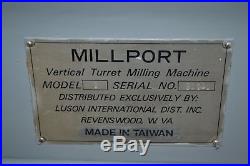Millport 2 9 x 42 Vertical Turret Milling Machine, Bridgeport