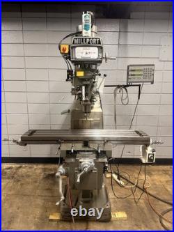 Millport 3HP Vertical Mill With Powerfeed & DRO Video link in the description