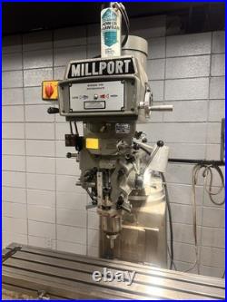 Millport 3HP Vertical Mill With Powerfeed & DRO Video link in the description