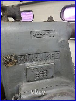 Milwaukee H No 2 Plain 10x50 horizontal milling machine Power Feed