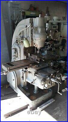 Milwaukee Kearney Trecker Model 2H Vertical Milling Machine Mill K&T 10x50 Table