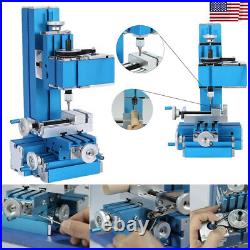 Mini Electric Bench Milling Machine DIY Woodworking Soft Metal Processing Tool